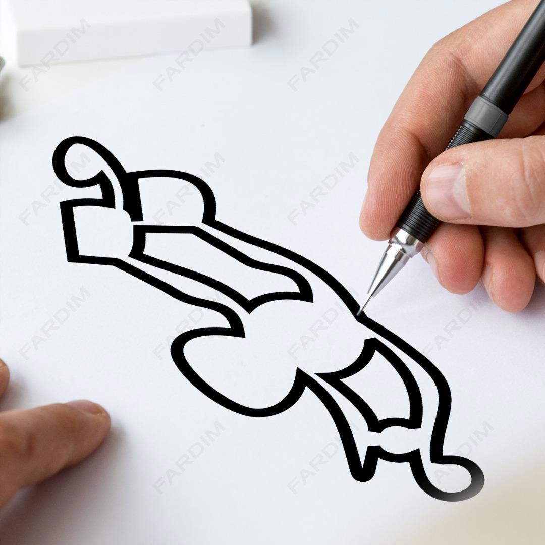 طرح وکتور تایپوگرافی واژه ( تو ) کد A132344